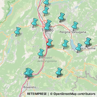 Mappa Via della Torre Franca, 38100 Mattarello TN, Italia (9.832)