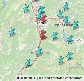Mappa Via della Torre Franca, 38100 Mattarello TN, Italia (9.2485)