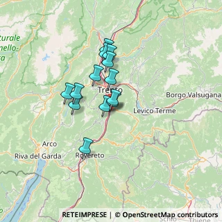 Mappa Via della Torre Franca, 38100 Mattarello TN, Italia (10.06231)