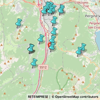 Mappa Via della Torre Franca, 38100 Mattarello TN, Italia (4.5355)