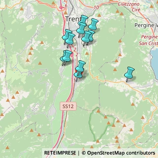 Mappa Via della Torre Franca, 38100 Mattarello TN, Italia (3.28417)