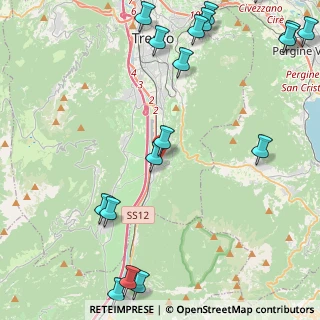 Mappa Via della Torre Franca, 38100 Mattarello TN, Italia (6.517)