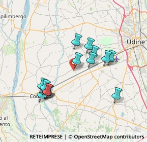 Mappa Via Molino, 33031 Basiliano UD, Italia (6.65)