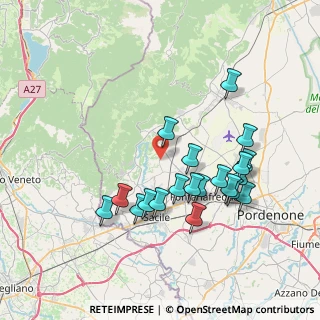 Mappa Via Sacile, 33070 Polcenigo PN, Italia (7.29)