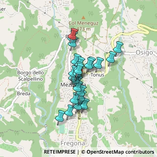 Mappa Via Guglielmo Marconi, 31010 Fregona TV, Italia (0.3)