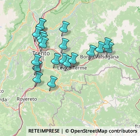 Mappa Traversa Lido, 38056 Levico Terme TN, Italia (12.9515)