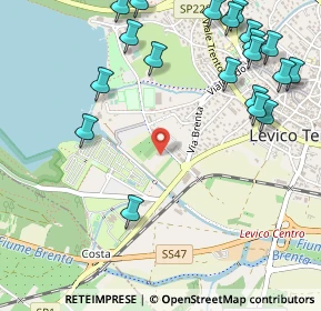Mappa Traversa Lido, 38056 Levico Terme TN, Italia (0.6845)