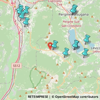 Mappa Via Trento, 38049 Vigolo Vattaro TN, Italia (5.63385)