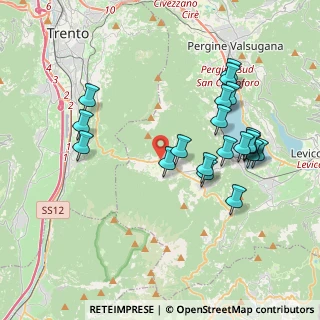 Mappa Via Trento, 38049 Vigolo Vattaro TN, Italia (3.8615)