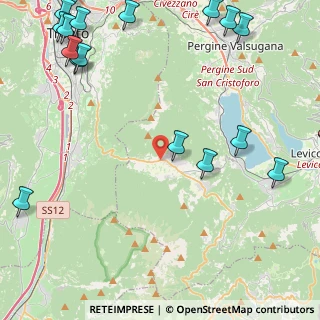 Mappa Via Trento, 38049 Vigolo Vattaro TN, Italia (6.9365)