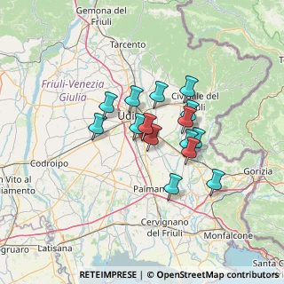 Mappa Via Giacomo Ceconi di Montececon, 33100 Udine UD, Italia (9.91333)