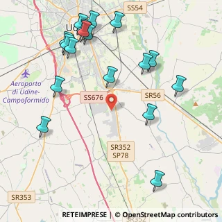 Mappa Via Giacomo Ceconi di Montececon, 33100 Udine UD, Italia (5.08588)