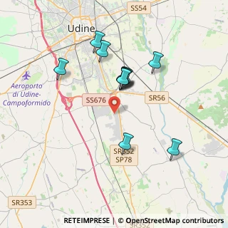 Mappa Via Giacomo Ceconi di Montececon, 33100 Udine UD, Italia (3.22091)