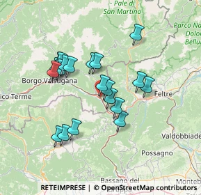 Mappa Frazione Palù, 38050 Grigno TN, Italia (12.0645)