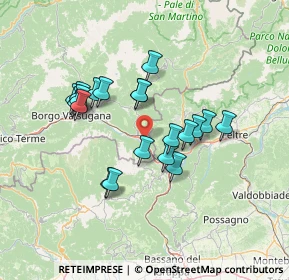 Mappa Frazione Palù, 38050 Grigno TN, Italia (11.8215)