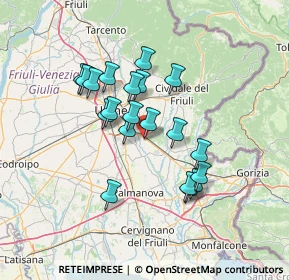 Mappa Via E. Fermi, 33042 Buttrio UD, Italia (11.4065)