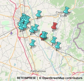 Mappa Via E. Fermi, 33042 Buttrio UD, Italia (6.86368)