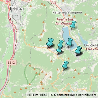 Mappa Via 3 Novembre, 38049 Vigolo Vattaro TN, Italia (2.944)