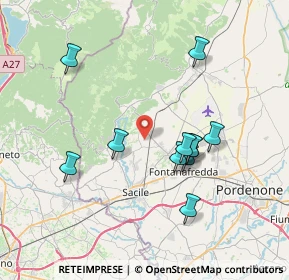 Mappa Via Masat, 33070 Polcenigo PN, Italia (6.89727)