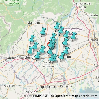 Mappa Via Don Paolo Fabris, 33170 Arzene PN, Italia (9.4045)