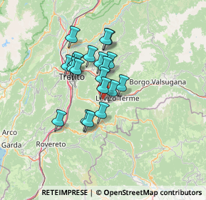 Mappa 38050 Calceranica al Lago TN, Italia (9.8045)