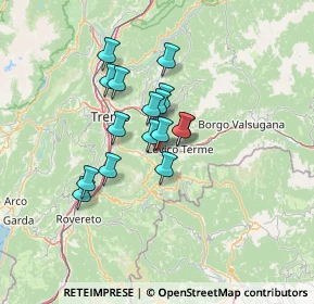 Mappa Via Cavalier F. Tobia, 38050 Calceranica Al Lago TN, Italia (9.66125)