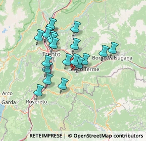 Mappa Via Cavalier F. Tobia, 38050 Calceranica Al Lago TN, Italia (12.0105)