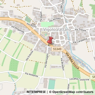 Mappa Via Bersaglio, 1, 38049 Vigolo Vattaro, Trento (Trentino-Alto Adige)