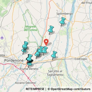 Mappa Via Grava, 33098 Arzene PN, Italia (7.60313)