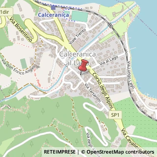 Mappa Via Tartarotti, 9, 38050 Calceranica al Lago, Trento (Trentino-Alto Adige)