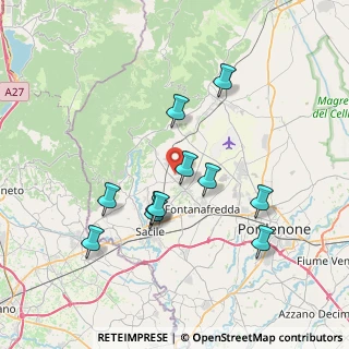 Mappa Via Ellero, 33074 Fontanafredda PN, Italia (6.87)