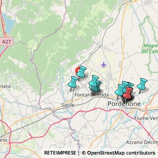 Mappa Via Ellero, 33074 Fontanafredda PN, Italia (8.55684)