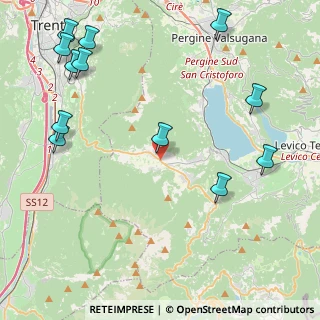 Mappa SS349, 38049 Vigolo Vattaro TN, Italia (5.63083)