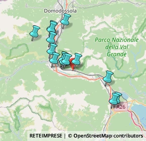 Mappa Via Riale, 28803 Premosello-chiovenda VB, Italia (6.28)