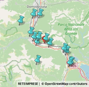 Mappa Via Riale, 28803 Premosello-chiovenda VB, Italia (6.64286)