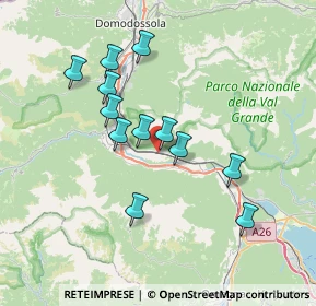 Mappa Via Riale, 28803 Premosello-chiovenda VB, Italia (6.36)