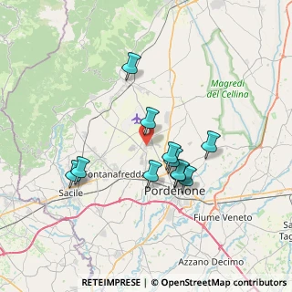 Mappa 33080 Roveredo in Piano PN, Italia (6.14364)