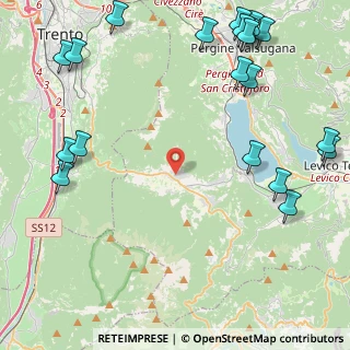 Mappa Via Giuseppe Garibaldi, 38049 Vigolo Vattaro TN, Italia (6.2495)