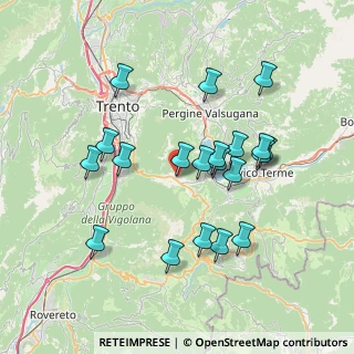 Mappa Via Trieste, 38049 Vigolo Vattaro TN, Italia (7.0135)