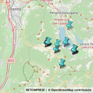 Mappa Via San Giorgio, 38049 Vigolo Vattaro TN, Italia (2.976)
