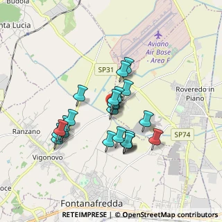 Mappa Via Francesco Baracca, 33074 Fontanafredda PN, Italia (1.41304)