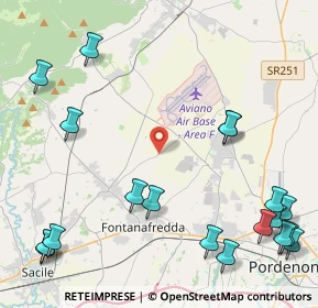 Mappa Via Francesco Baracca, 33074 Fontanafredda PN, Italia (6.00789)