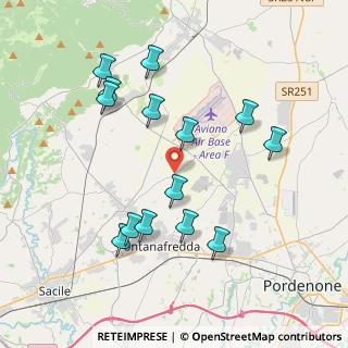 Mappa Via Francesco Baracca, 33074 Fontanafredda PN, Italia (3.89786)
