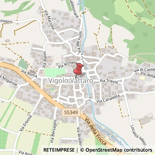 Mappa Piazza del Popolo, 9, 38049 Vigolo Vattaro, Trento (Trentino-Alto Adige)