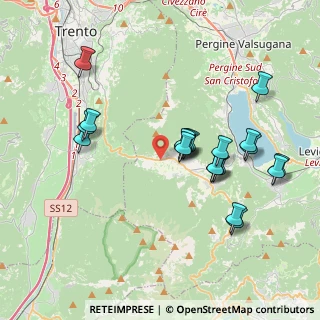 Mappa SS 349, 38049 Vigolo Vattaro TN, Italia (3.731)