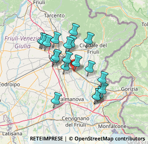 Mappa Via Guglielmo Marconi, 33042 Buttrio UD, Italia (11.4475)