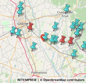 Mappa Via Guglielmo Marconi, 33042 Buttrio UD, Italia (9.3305)