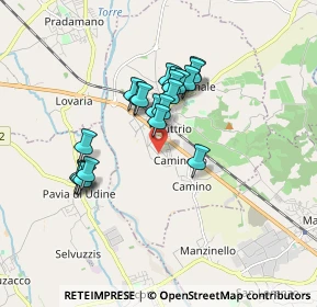 Mappa Via Guglielmo Marconi, 33042 Buttrio UD, Italia (1.372)