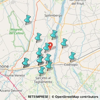 Mappa Unnamed Road, 33098 San Martino al Tagliamento PN, Italia (6.86429)