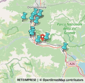 Mappa Via Cuzzi, 28803 Premosello-chiovenda VB, Italia (6.33167)